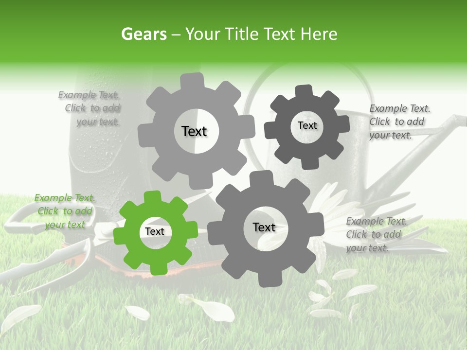 Springtime Garden Foliage PowerPoint Template