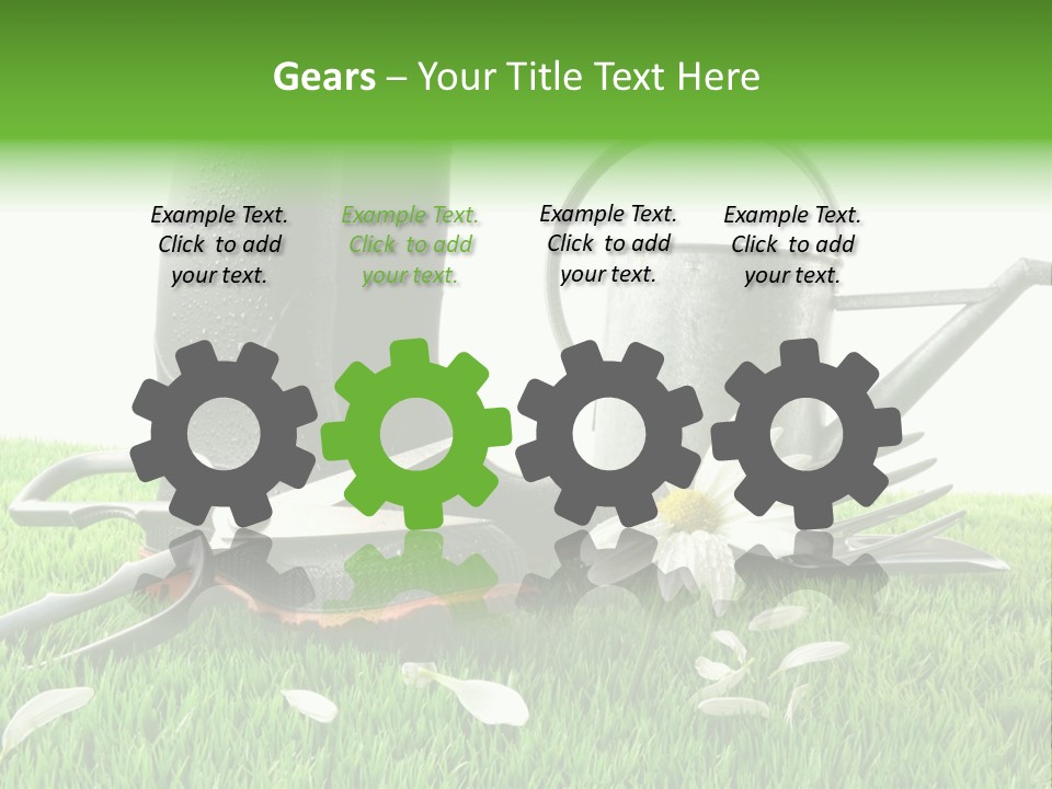 Springtime Garden Foliage PowerPoint Template