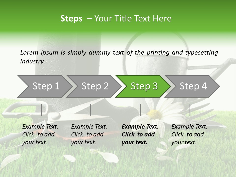 Springtime Garden Foliage PowerPoint Template