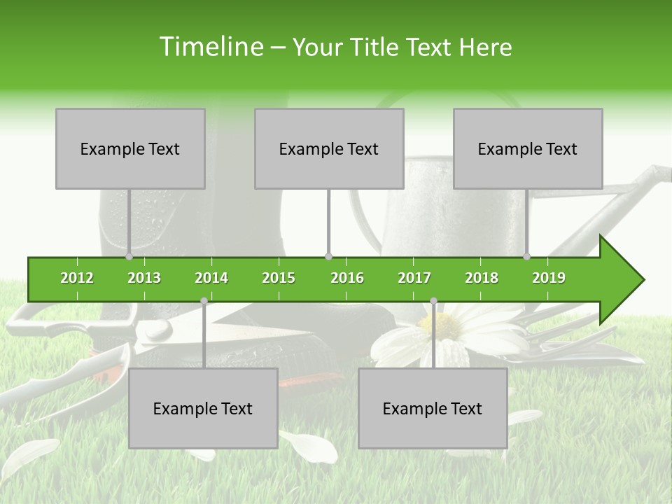 Springtime Garden Foliage PowerPoint Template