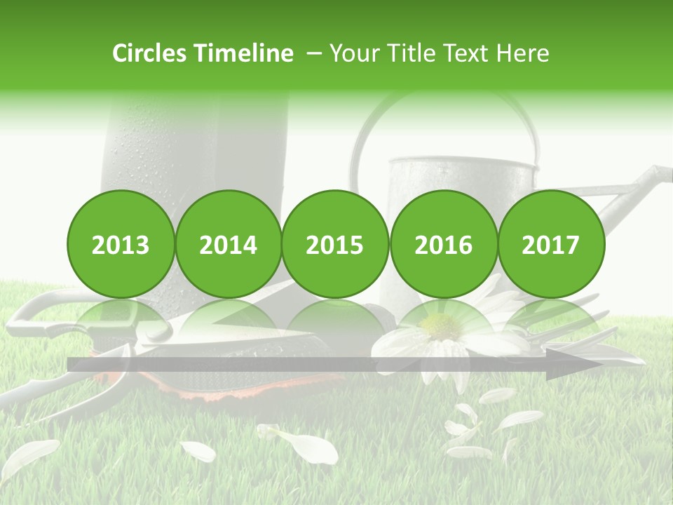 Springtime Garden Foliage PowerPoint Template