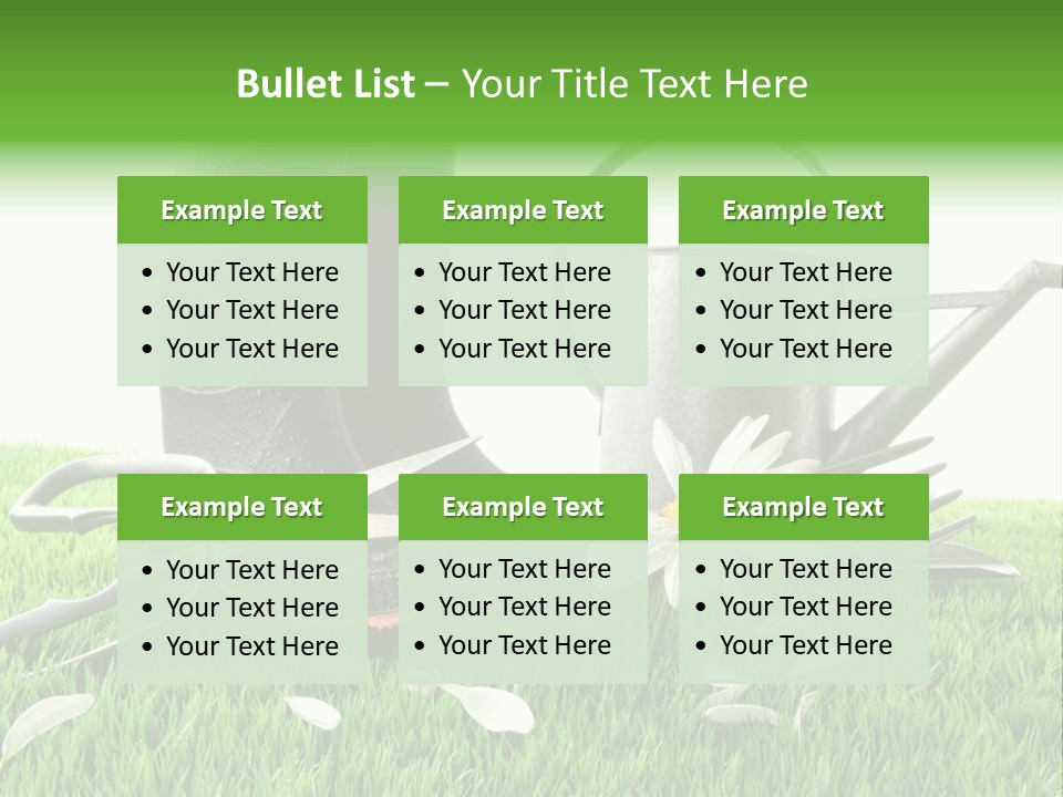 Springtime Garden Foliage PowerPoint Template