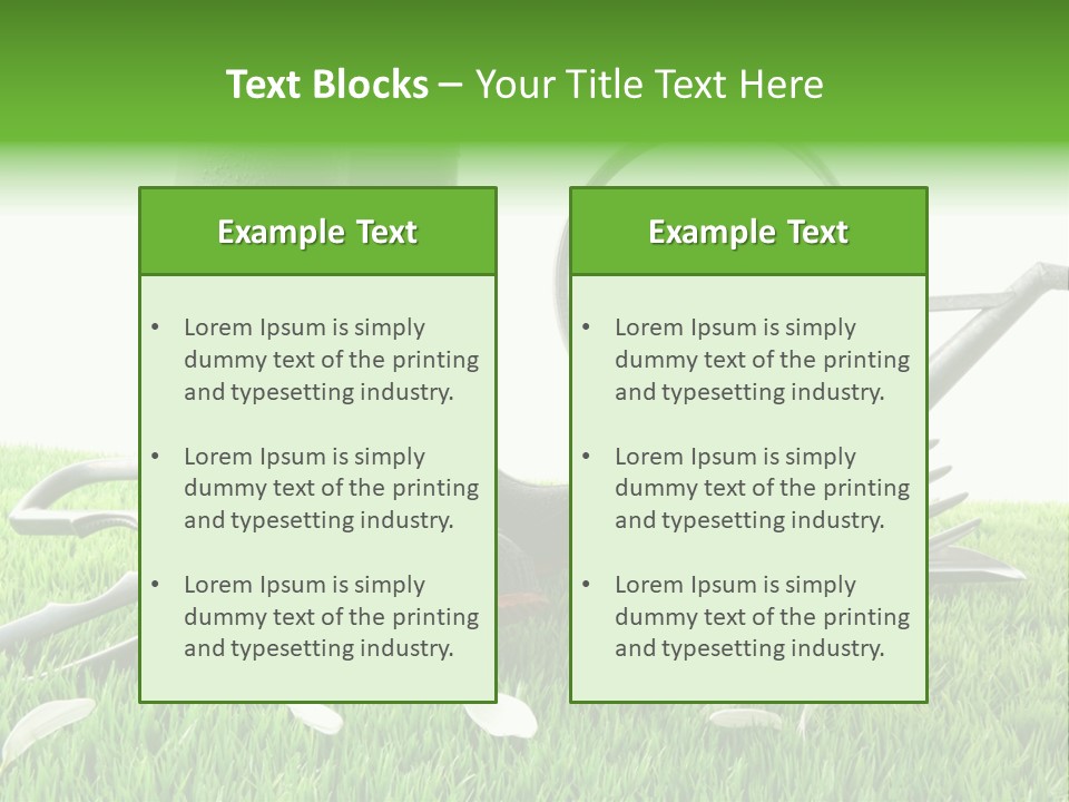 Springtime Garden Foliage PowerPoint Template