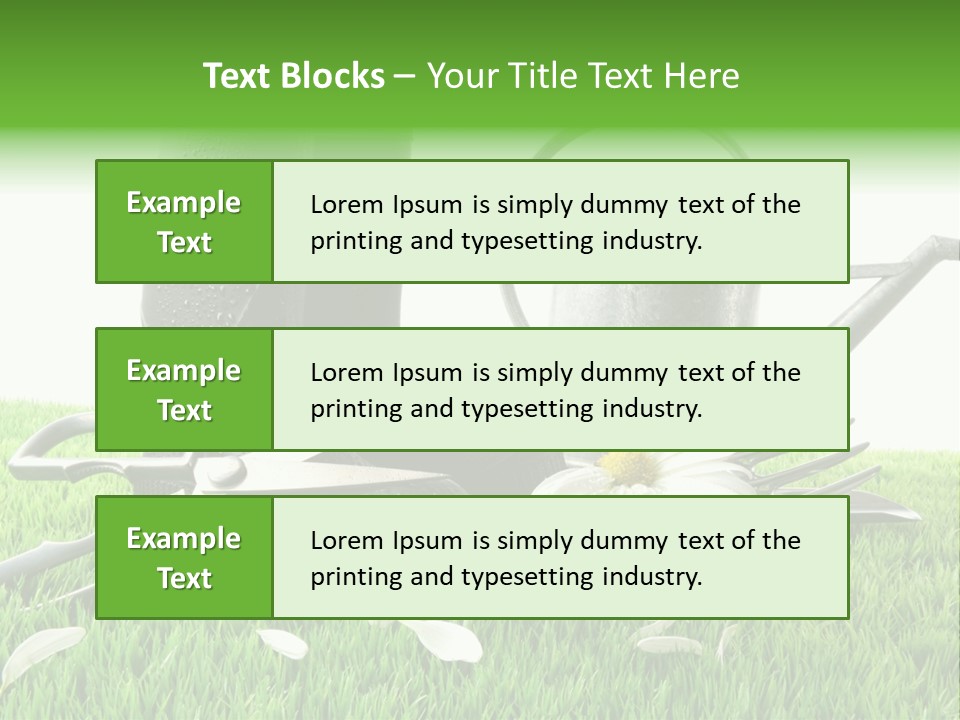 Springtime Garden Foliage PowerPoint Template