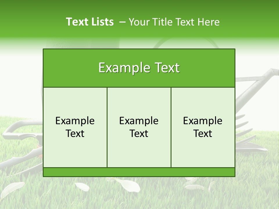 Springtime Garden Foliage PowerPoint Template
