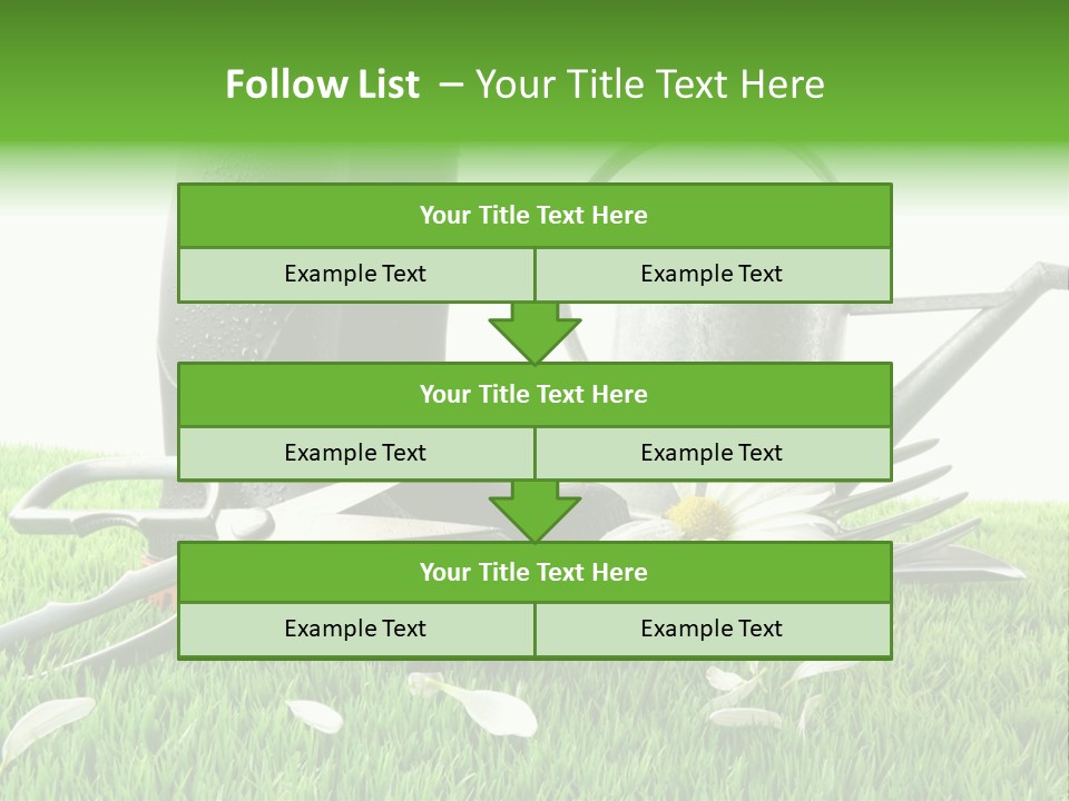 Springtime Garden Foliage PowerPoint Template