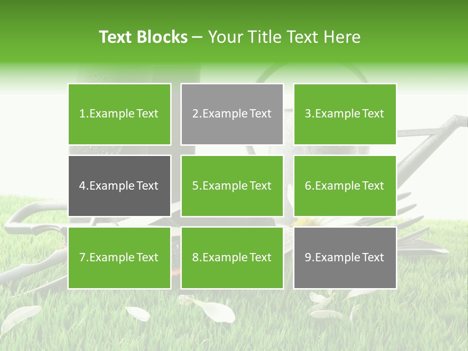 Springtime Garden Foliage PowerPoint Template