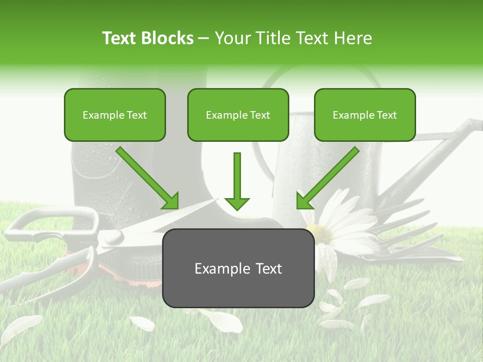 Springtime Garden Foliage PowerPoint Template