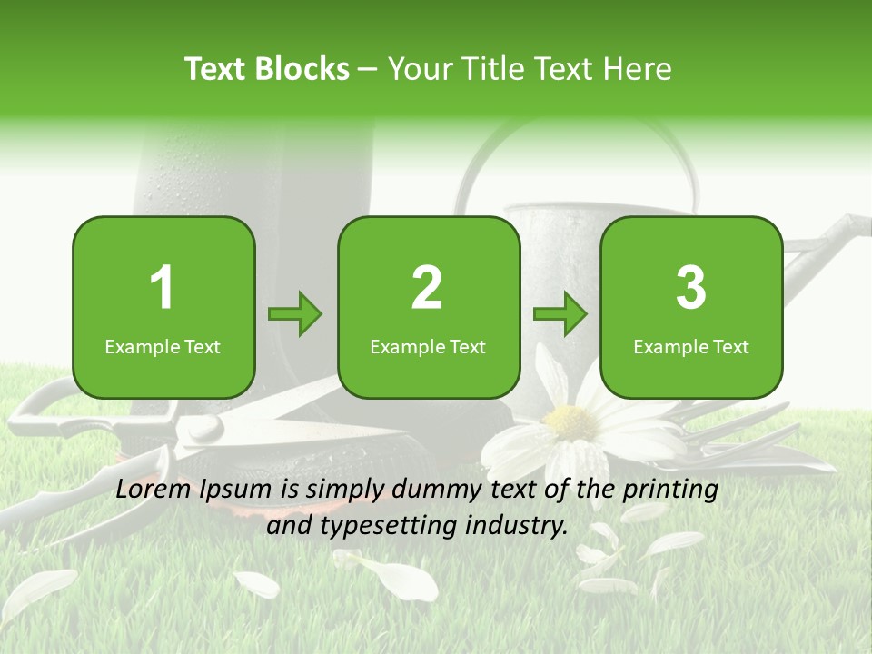 Springtime Garden Foliage PowerPoint Template