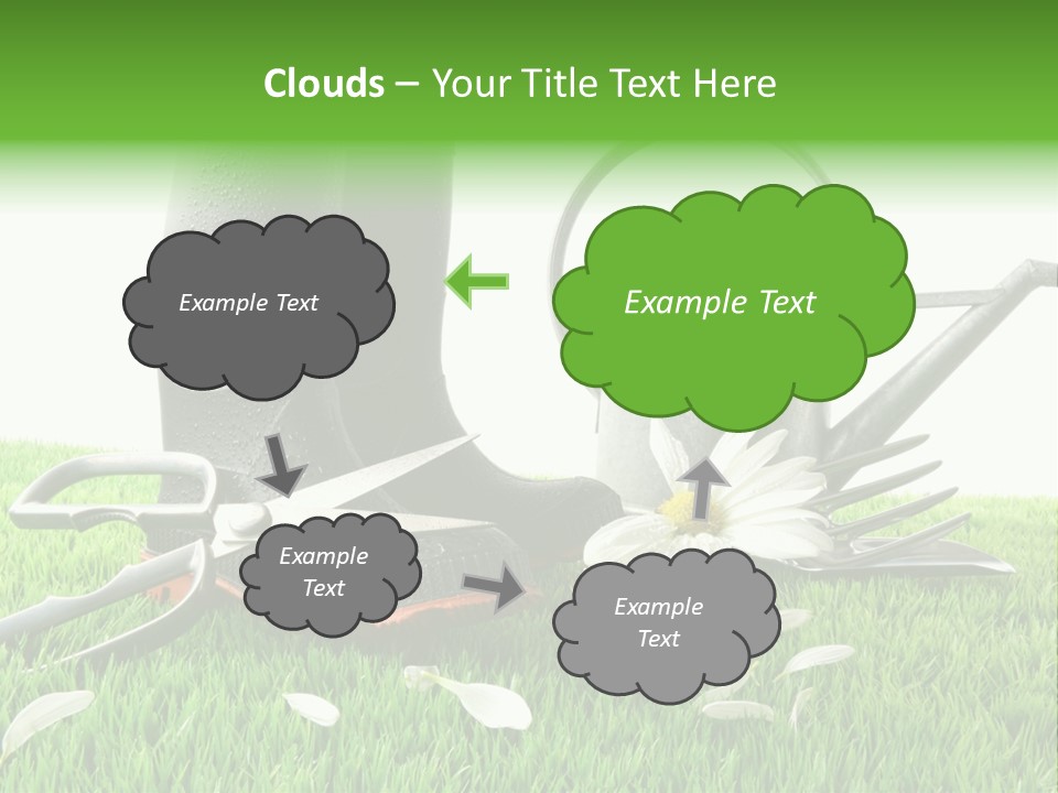 Springtime Garden Foliage PowerPoint Template