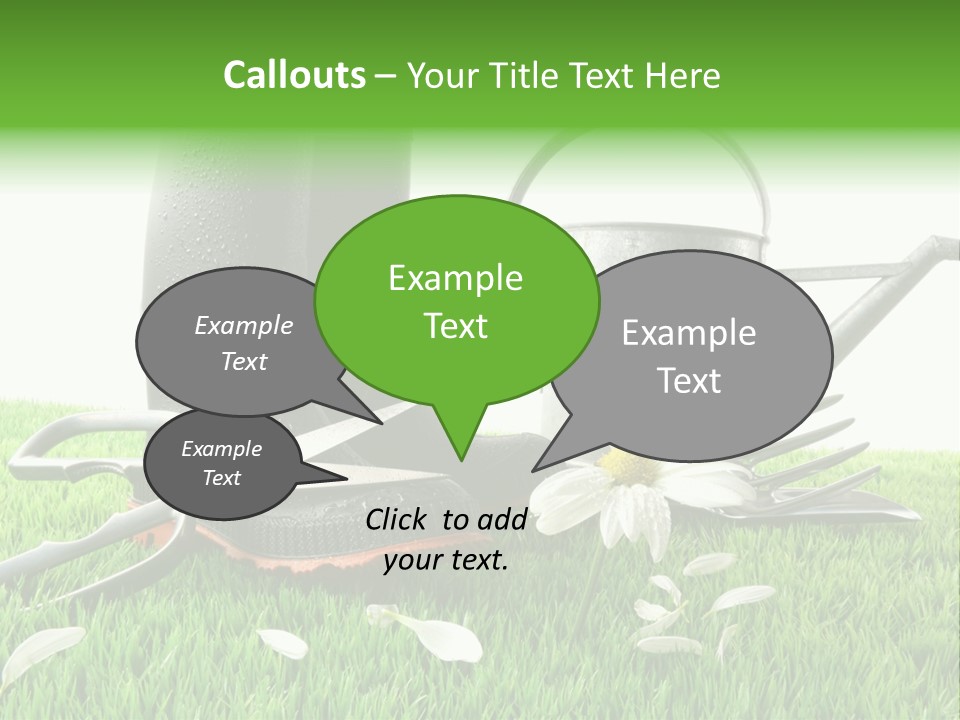 Springtime Garden Foliage PowerPoint Template