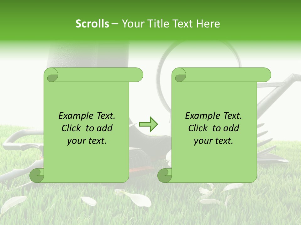 Springtime Garden Foliage PowerPoint Template