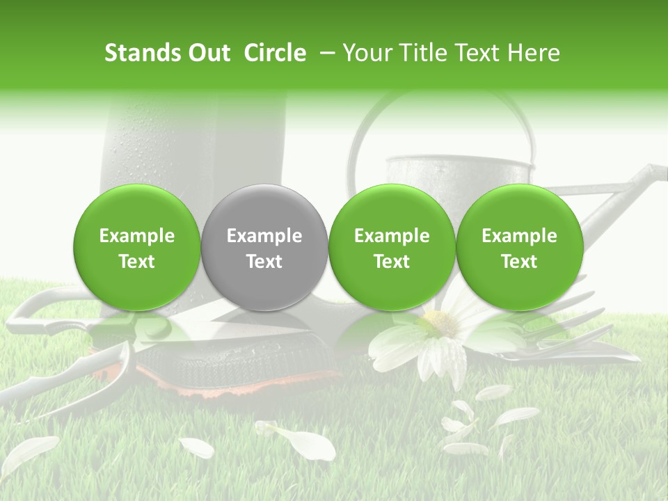 Springtime Garden Foliage PowerPoint Template