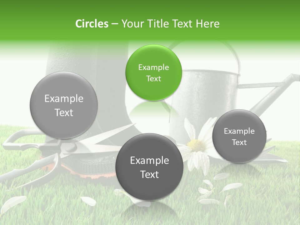 Springtime Garden Foliage PowerPoint Template