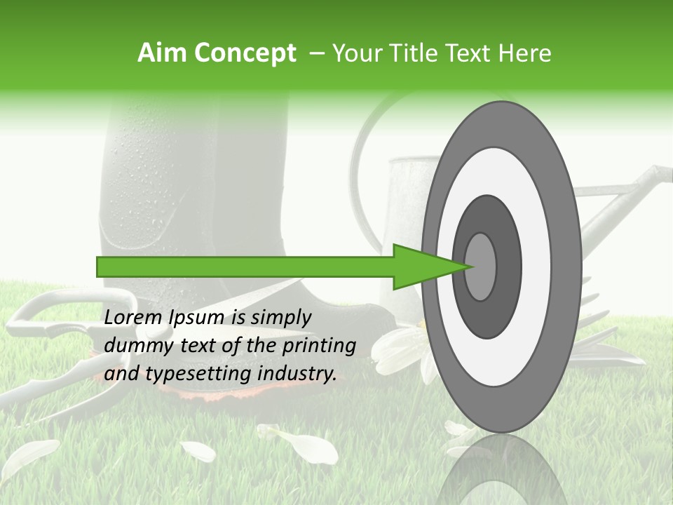 Springtime Garden Foliage PowerPoint Template