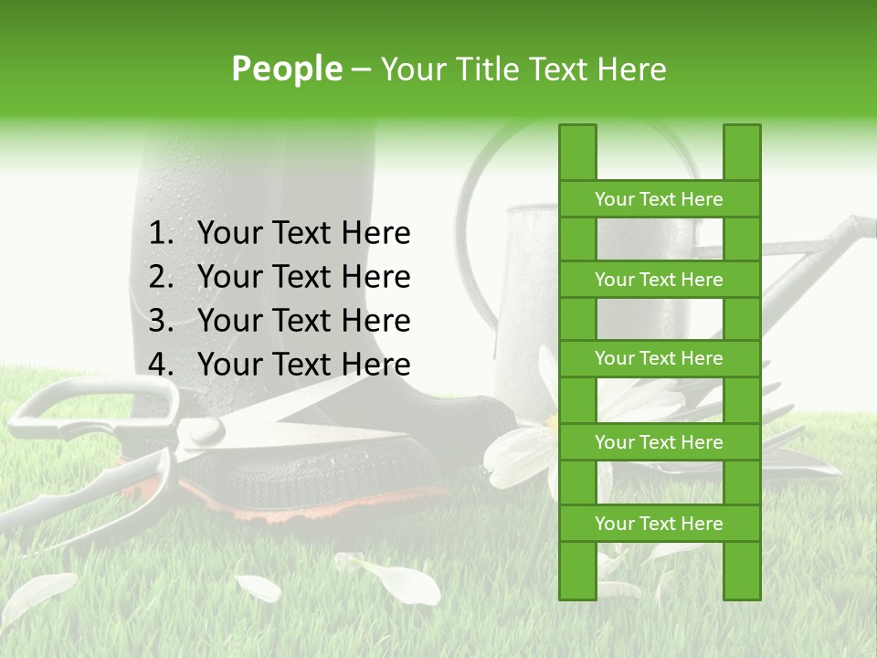 Springtime Garden Foliage PowerPoint Template