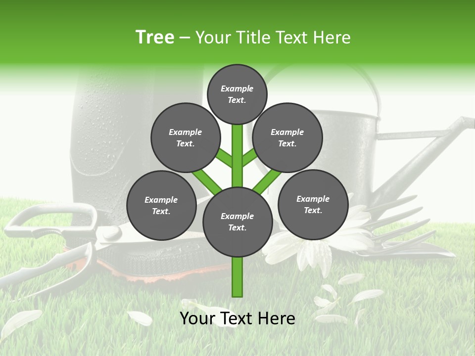 Springtime Garden Foliage PowerPoint Template