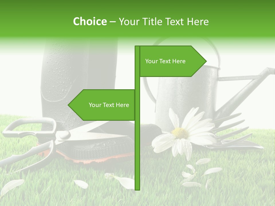 Springtime Garden Foliage PowerPoint Template