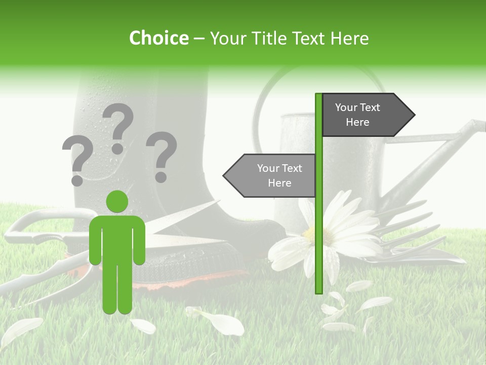 Springtime Garden Foliage PowerPoint Template