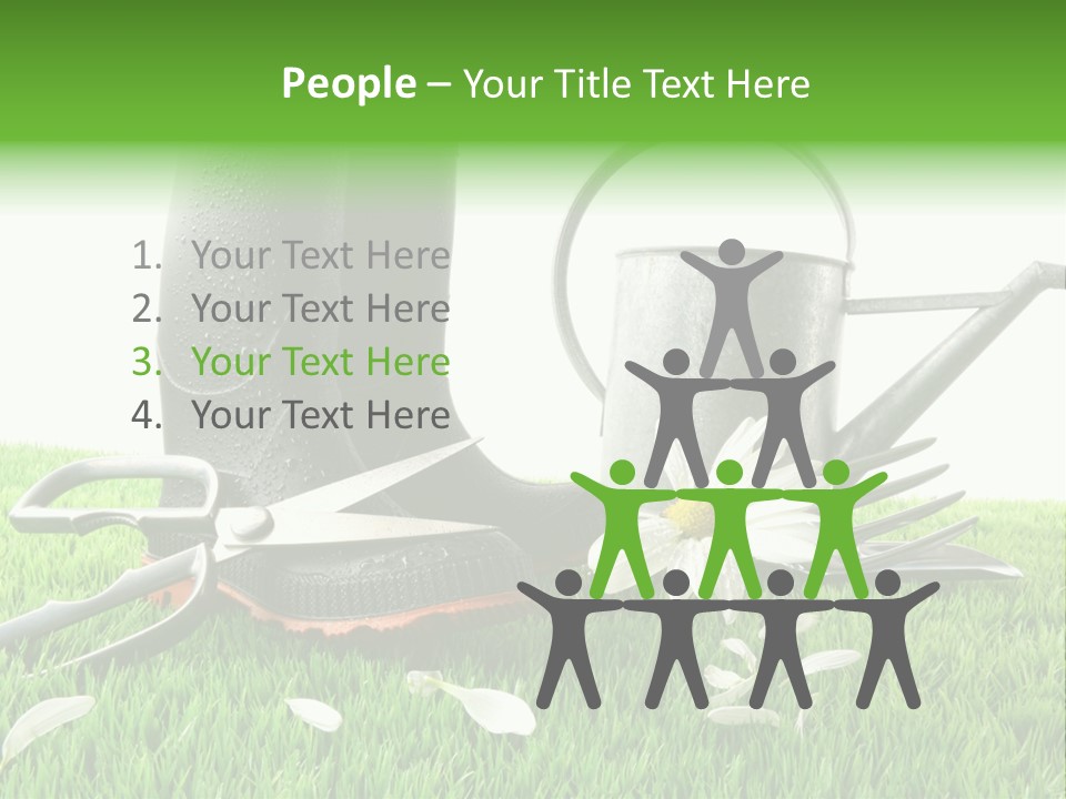 Springtime Garden Foliage PowerPoint Template