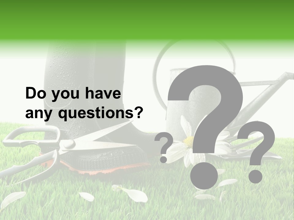 Springtime Garden Foliage PowerPoint Template