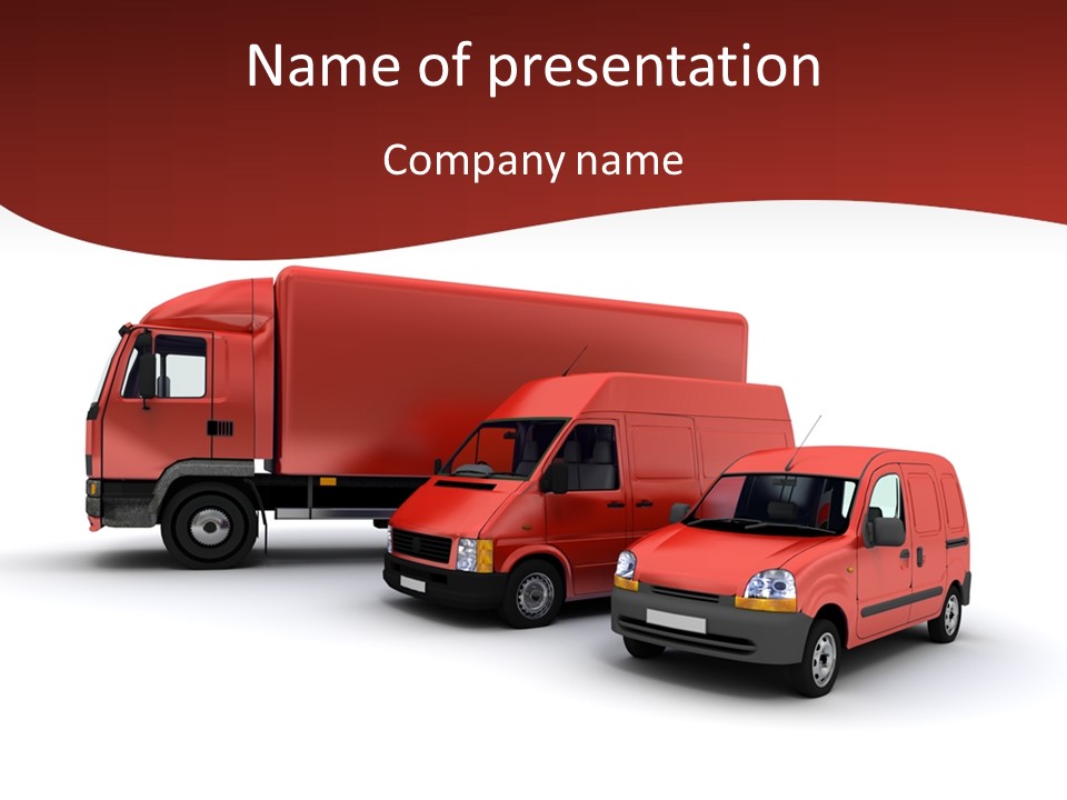 Shipping Express Transporter PowerPoint Template