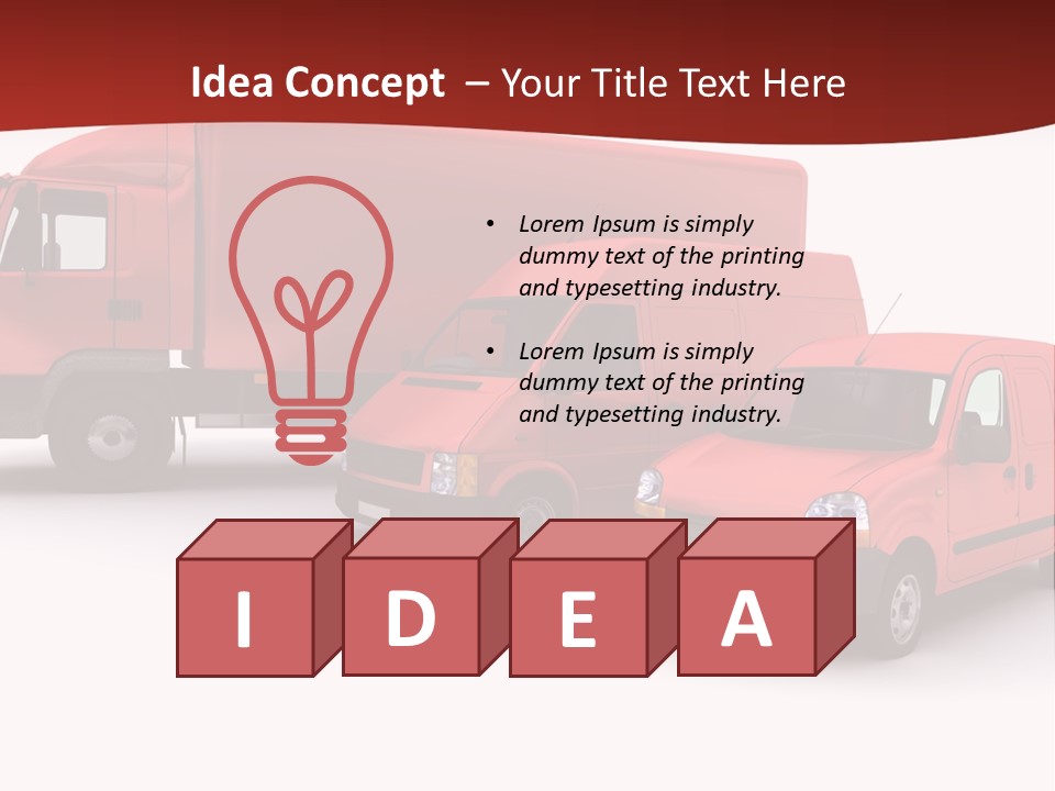 Shipping Express Transporter PowerPoint Template