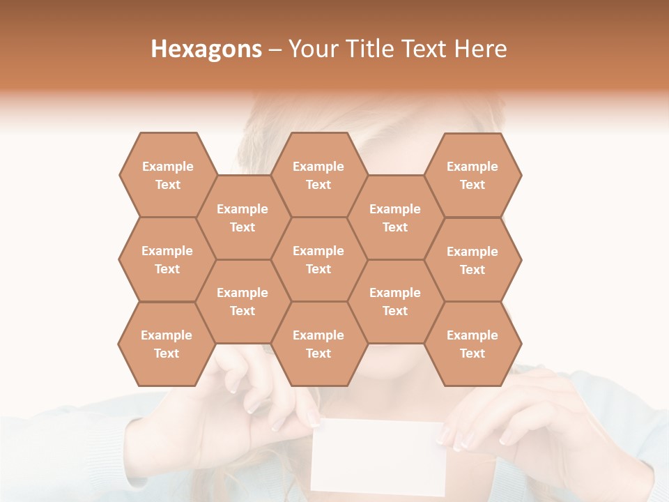 Attractive Happy Woman PowerPoint Template