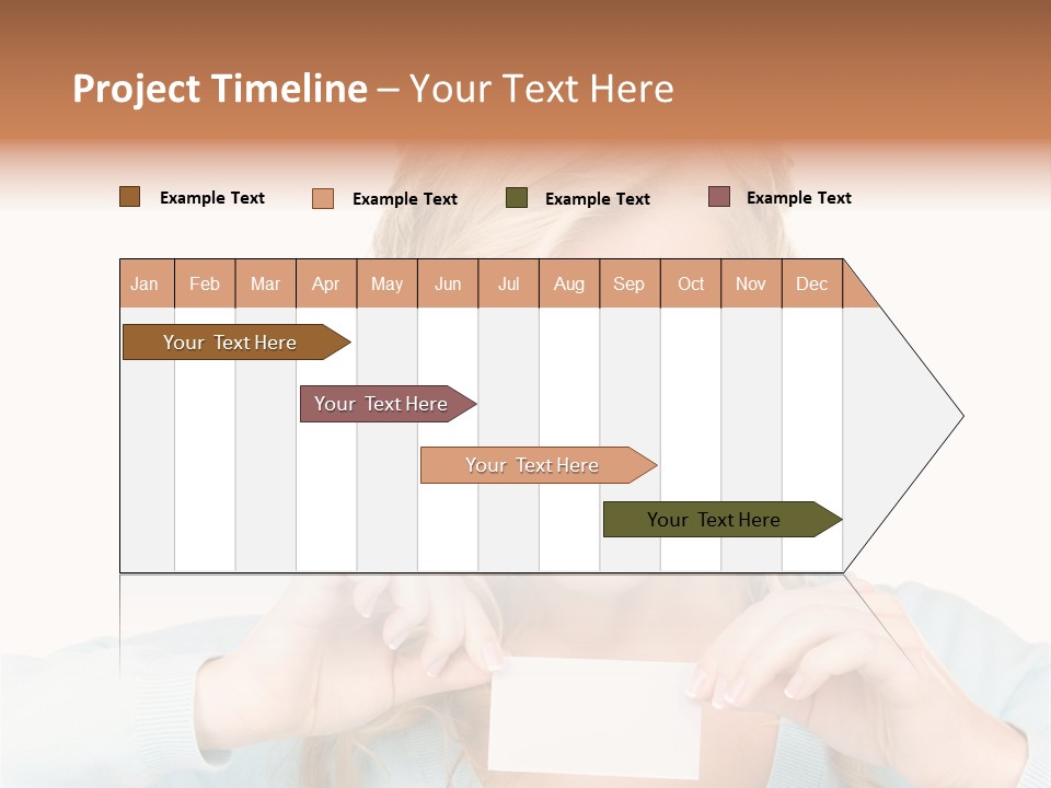 Attractive Happy Woman PowerPoint Template