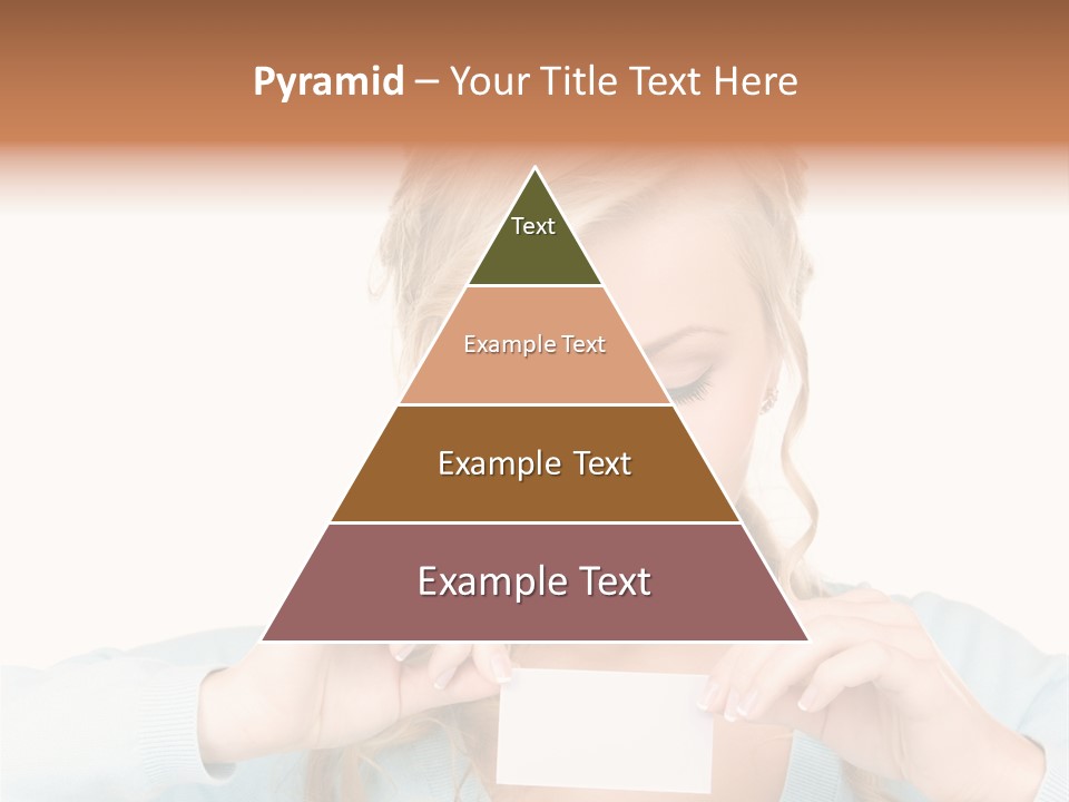 Attractive Happy Woman PowerPoint Template