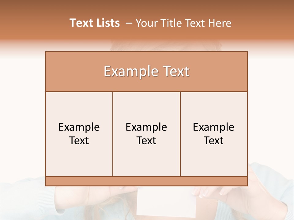 Attractive Happy Woman PowerPoint Template