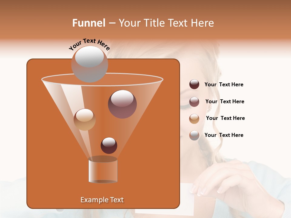 Attractive Happy Woman PowerPoint Template