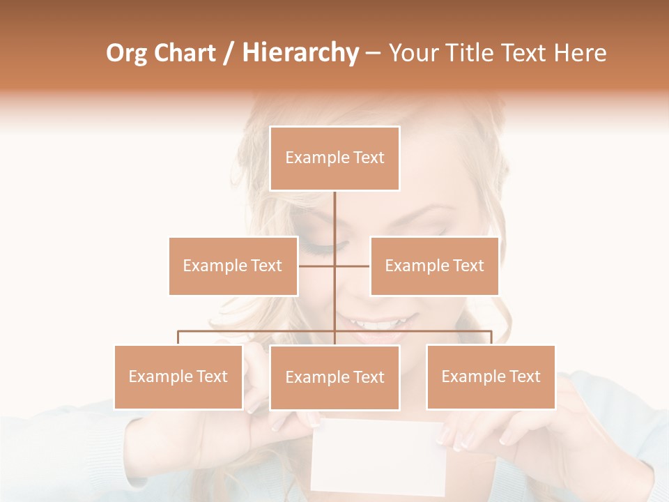 Attractive Happy Woman PowerPoint Template