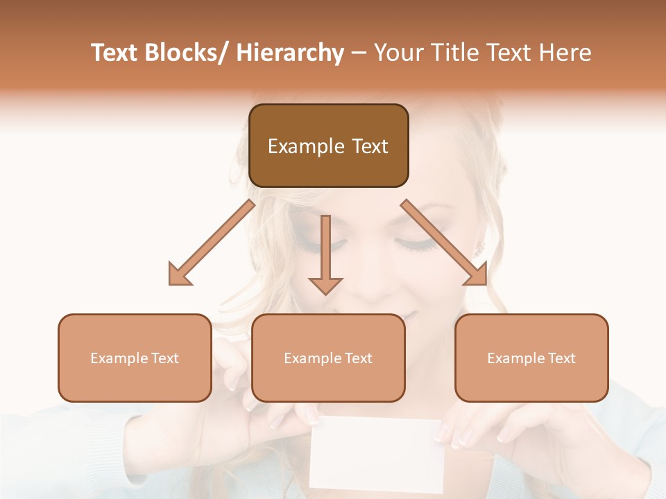 Attractive Happy Woman PowerPoint Template