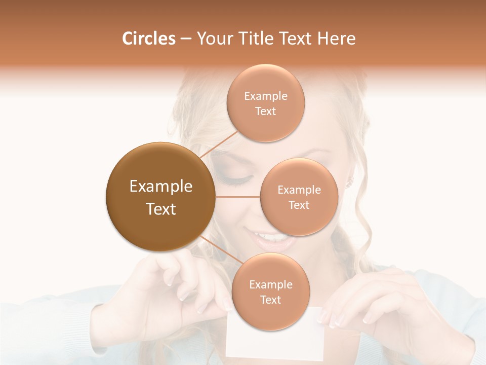 Attractive Happy Woman PowerPoint Template