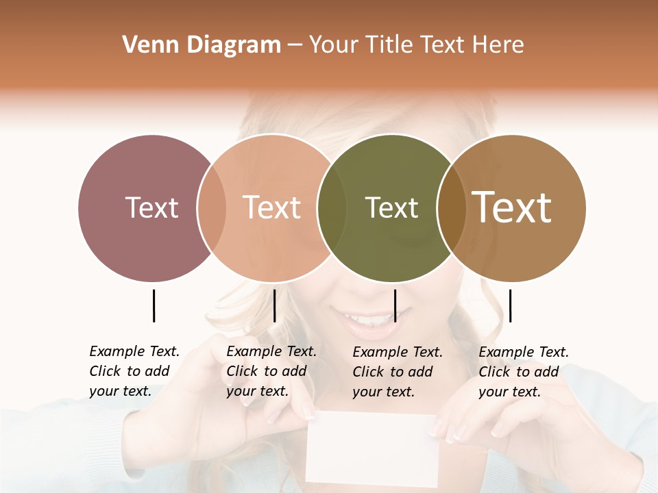 Attractive Happy Woman PowerPoint Template