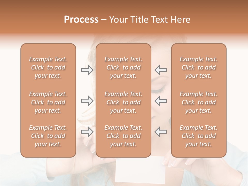 Attractive Happy Woman PowerPoint Template