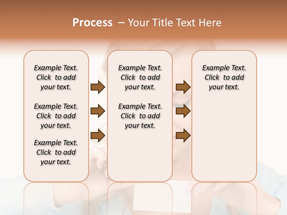 Attractive Happy Woman PowerPoint Template