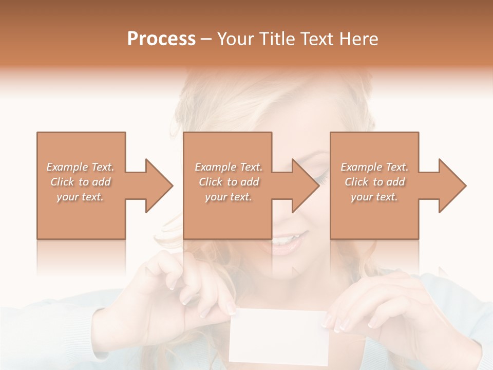 Attractive Happy Woman PowerPoint Template