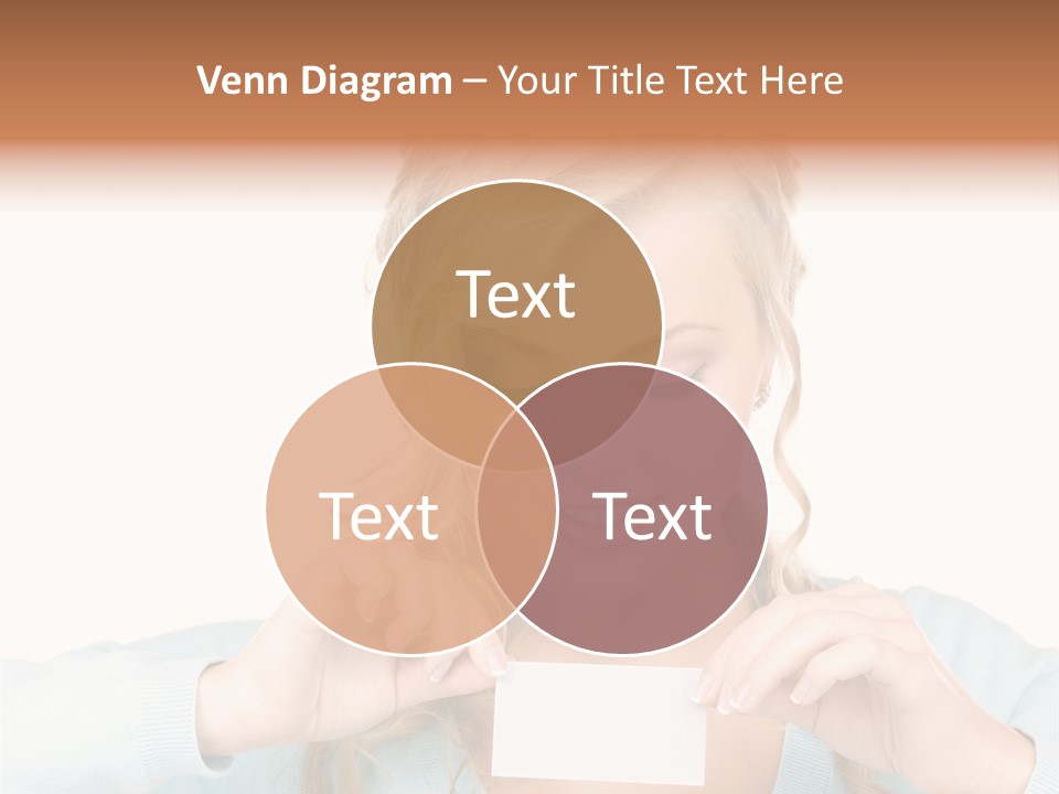 Attractive Happy Woman PowerPoint Template