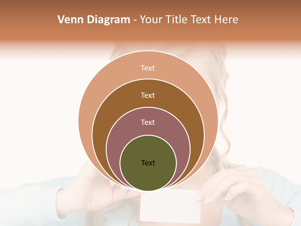 Attractive Happy Woman PowerPoint Template