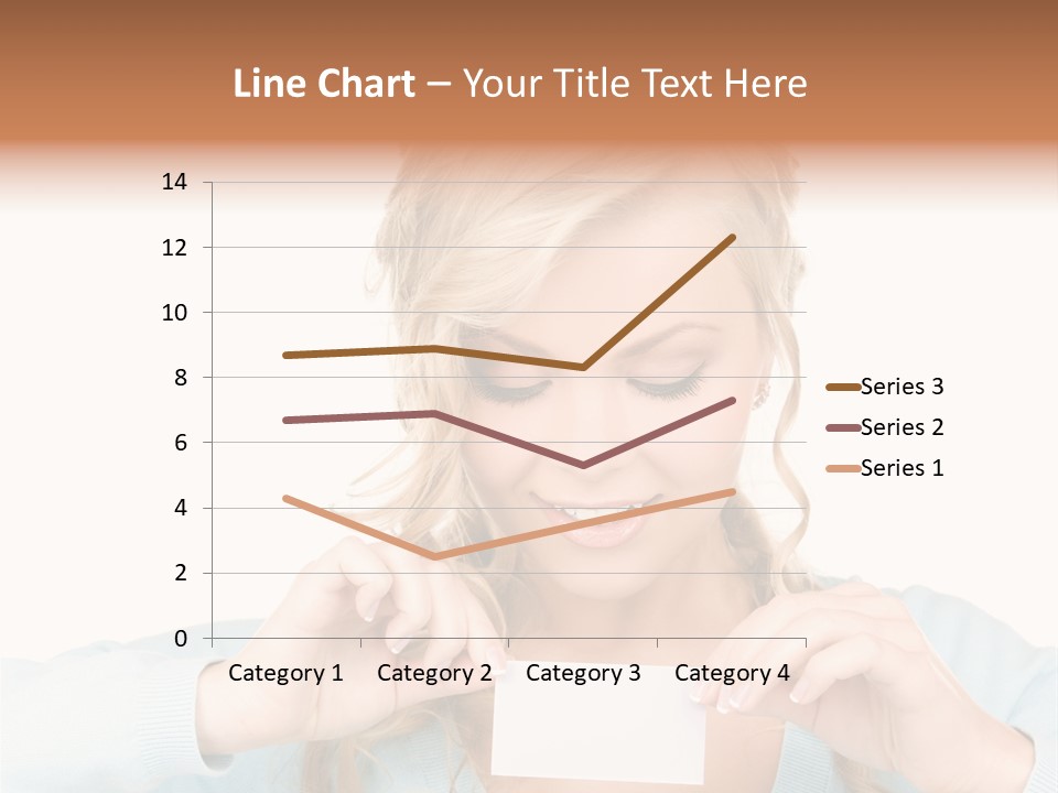 Attractive Happy Woman PowerPoint Template