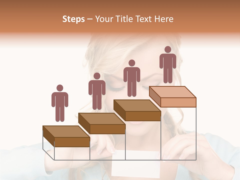 Attractive Happy Woman PowerPoint Template