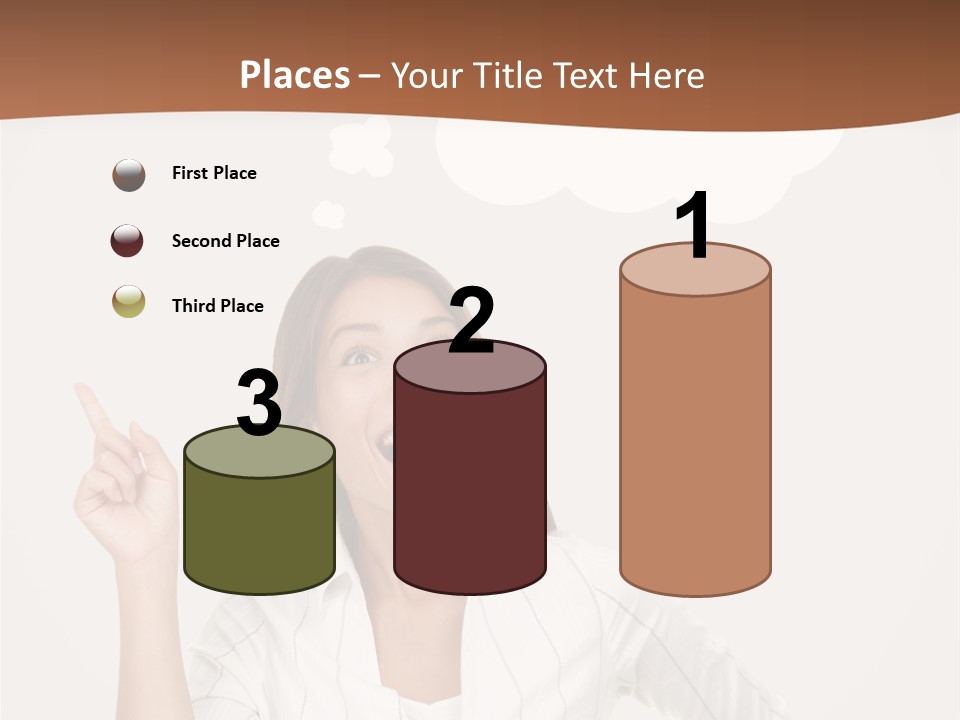 Girl Smiling Creative PowerPoint Template