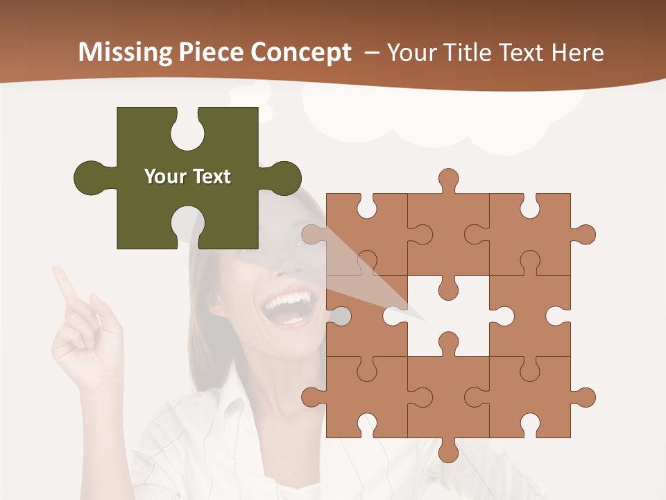 Girl Smiling Creative PowerPoint Template