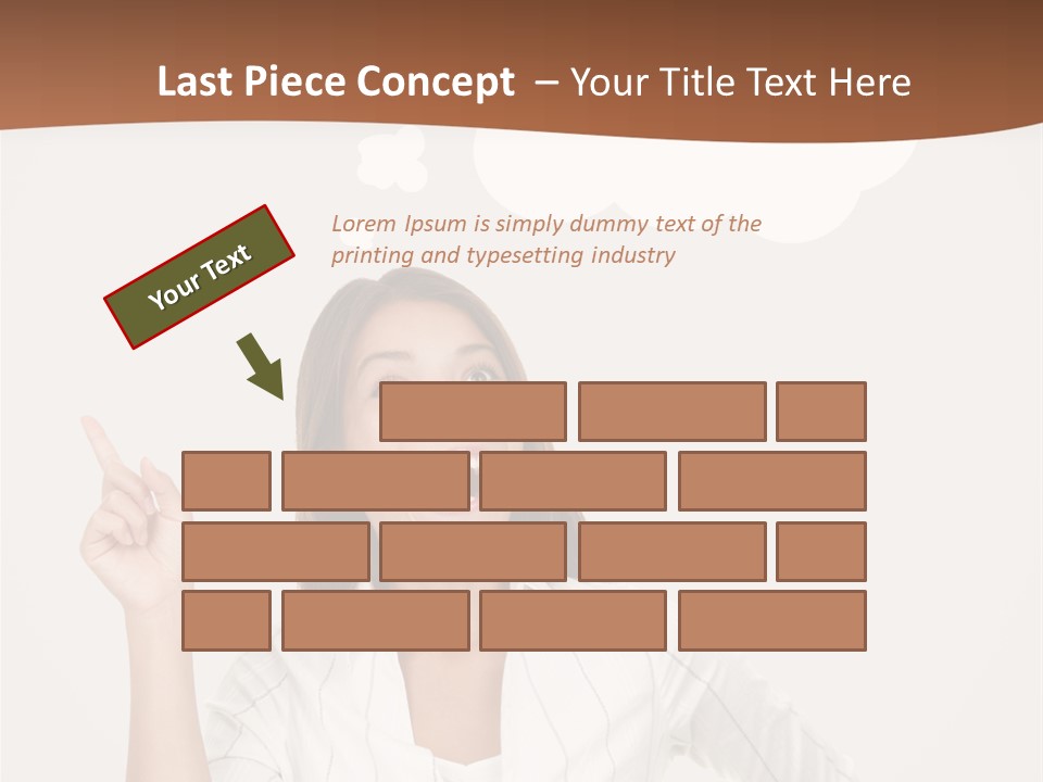 Girl Smiling Creative PowerPoint Template