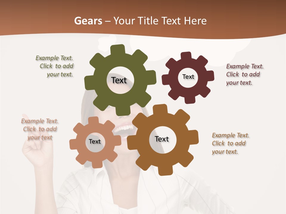 Girl Smiling Creative PowerPoint Template