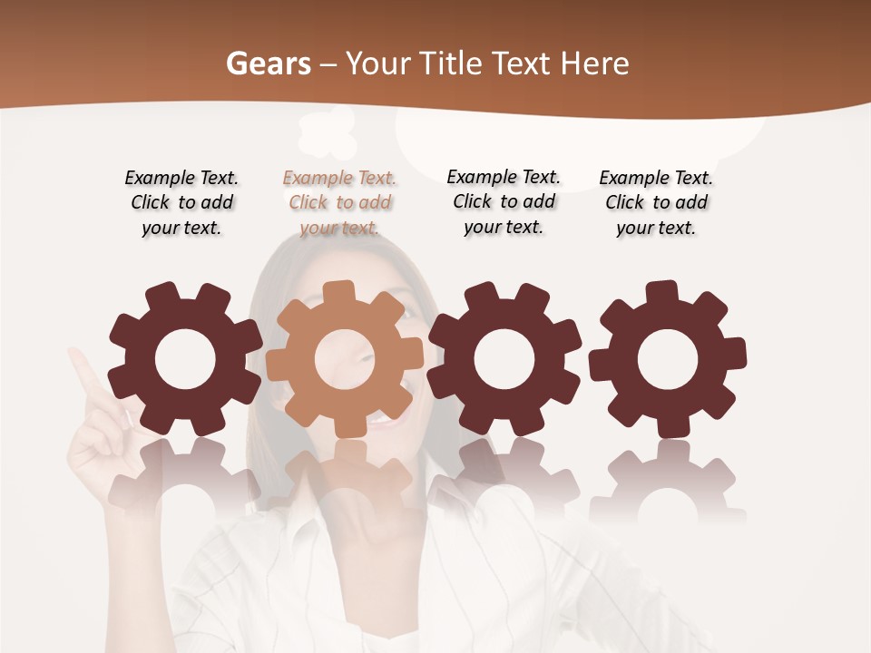 Girl Smiling Creative PowerPoint Template