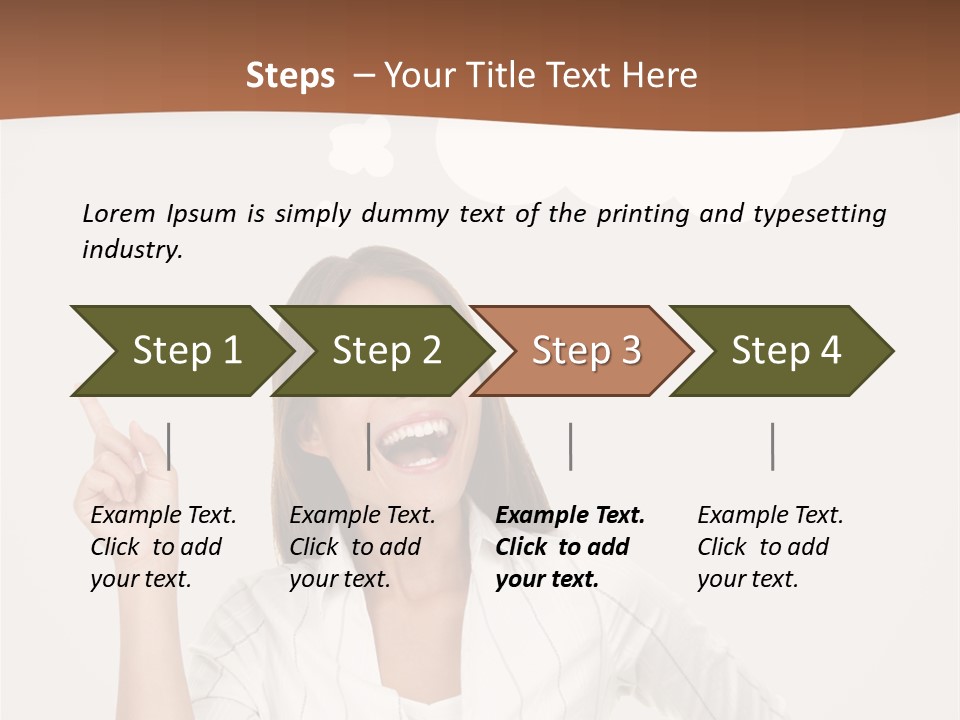 Girl Smiling Creative PowerPoint Template