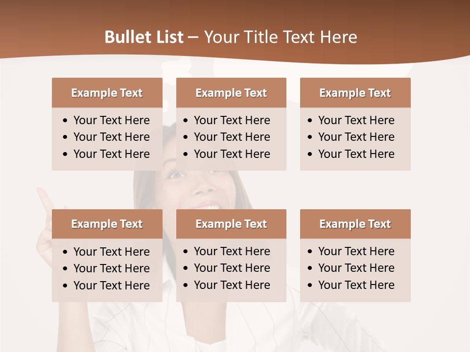 Girl Smiling Creative PowerPoint Template